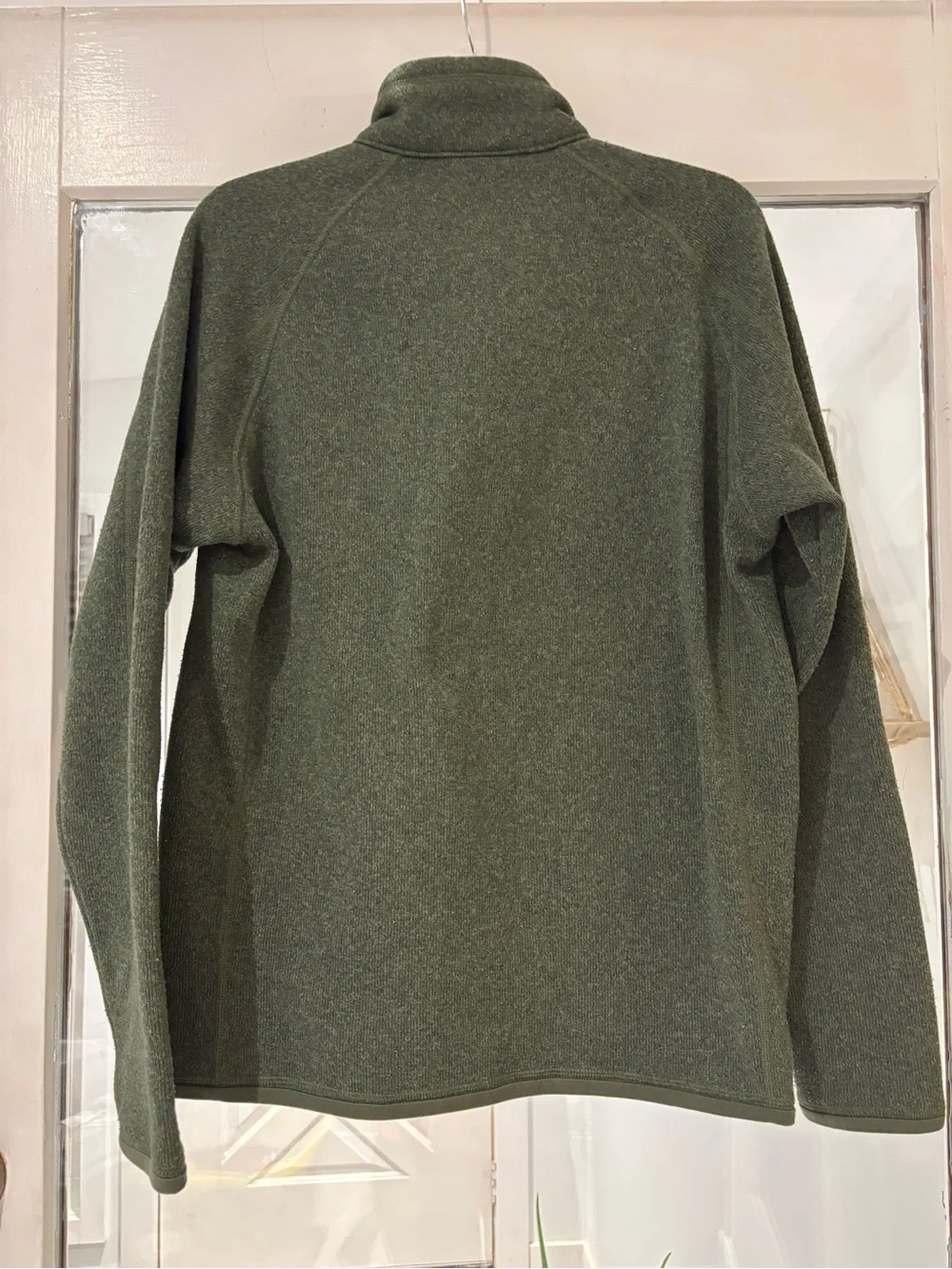 Patagonia Olive Green Quarter-Zip Fleece Pullover